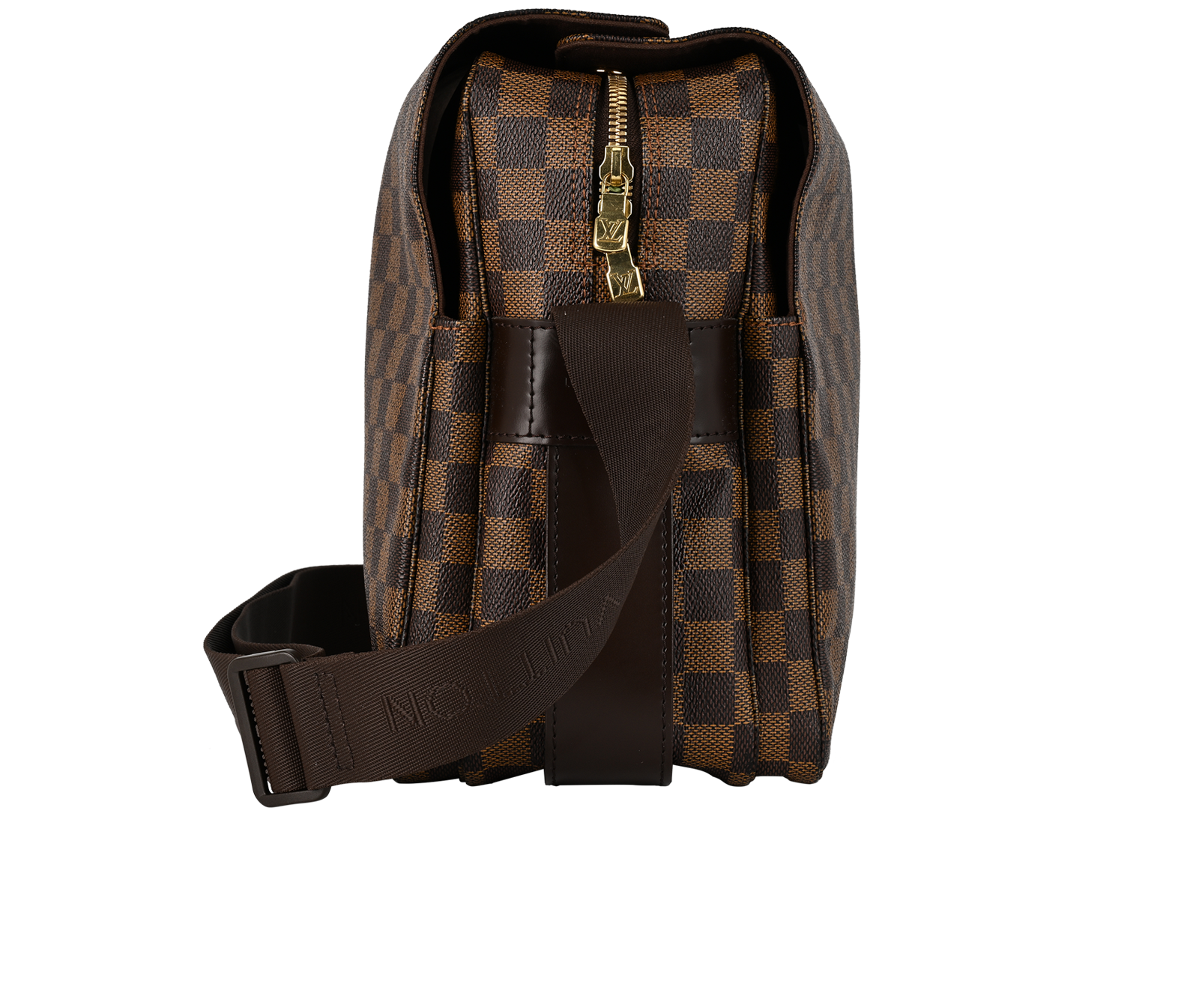 Naviglio Messenger, &pound;550, Handbags, Brown, Canvas, Side view